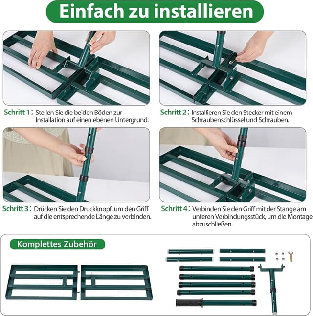 Thumbnail 6 de Signstek Rasenrakel 76 × 25 cm Rasenegalisierer