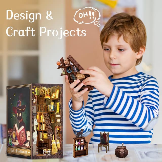 Thumbnail 4 de Book nook DIY miniature kit 282 pieces