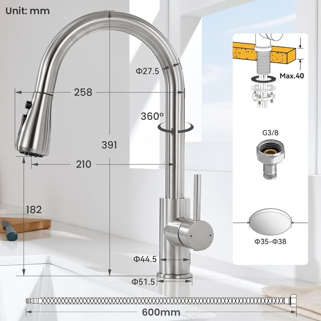 Thumbnail 4 de CECIPA Rubinetto Miscelatore 40CM per cucina