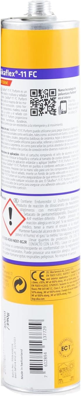 Detalle 2 de Sikaflex 11 FC Purform 300ml masilla multiusos 🏷