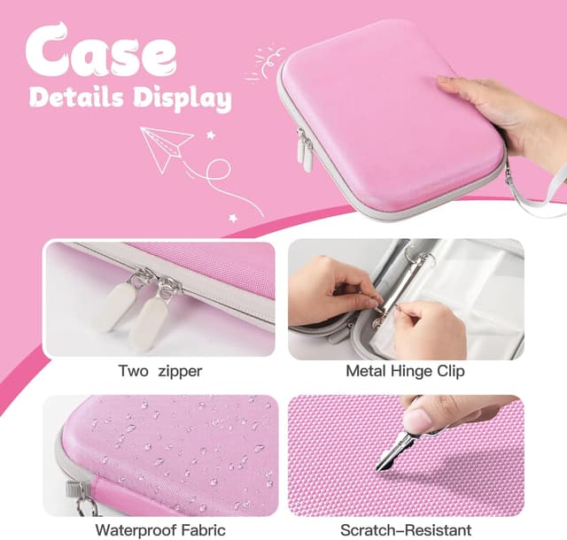 Detalle de Porte-cartes Jaffzora pour cartes Yoto – 120 poches, fermeture zippée, pour livres audio et cartes