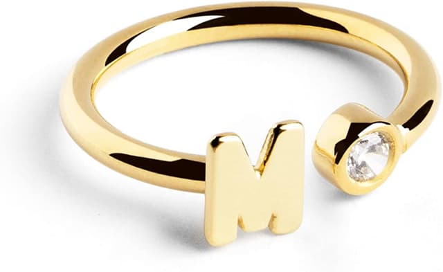 Detalle de SINGULARU Letter Spark Anillo Ajustable 0,5 cm