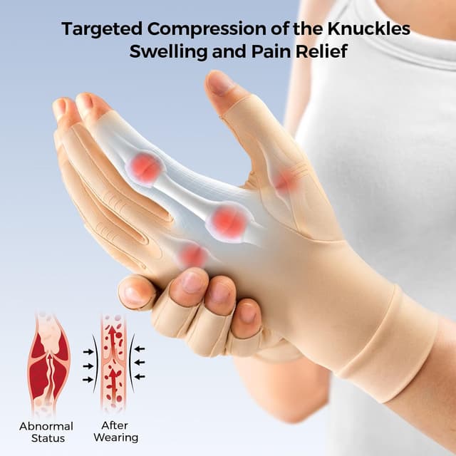 Thumbnail 2 de FREETOO Compression Arthritis Gloves Medium