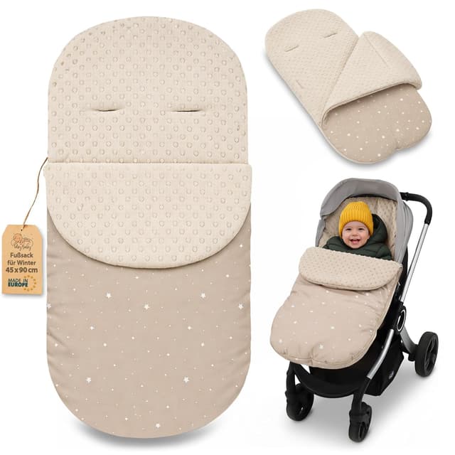Thumbnail 6 de Winter-Fußsack für Kinderwagen & Buggy 90x45 cm – warmes Set mit Einlage, Dunkelgrau