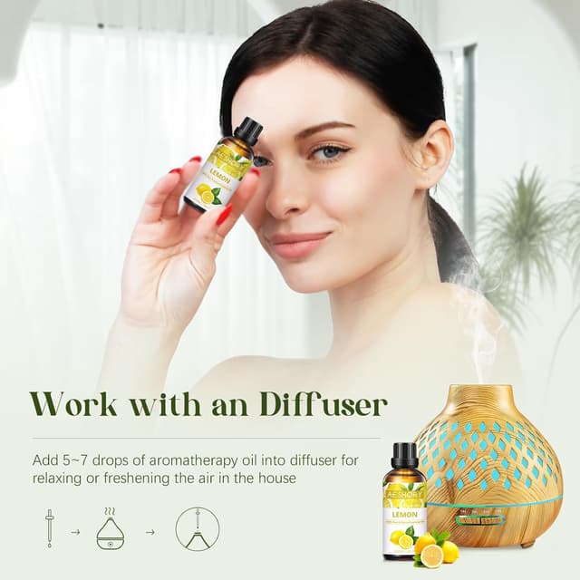 Detalle de AESHORY Lemon essential oil 100ml