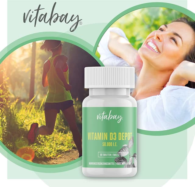 Detalle de Vitamine D3 Depot 50.000 I.E. (vit végétal) – 60 comprimés, pour environ 50 jours