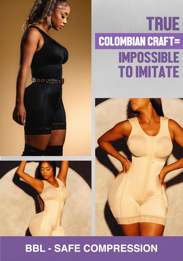 Detalle de Snatched Body Stage 2 Faja with Bra (BBL Body Shapewear) for Post-Op & Everyday Compression