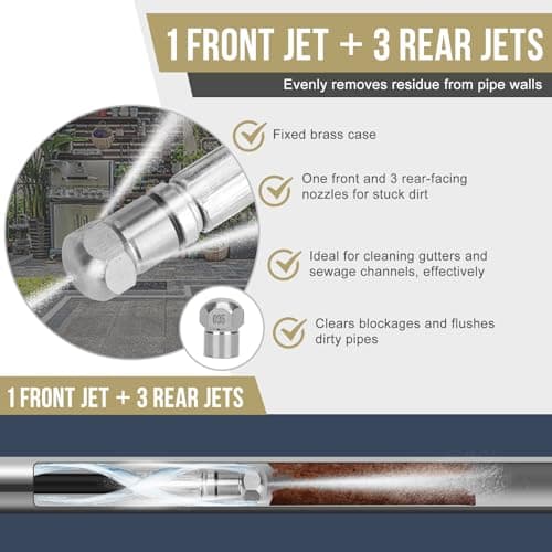 Thumbnail 5 de Ajiteogy Desatascador a Presión 15M para Tuberías