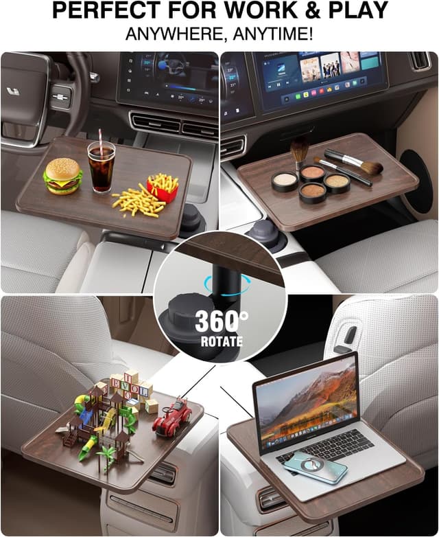 Thumbnail 2 de AXVLU Car Desk for Laptop 360° Rotation