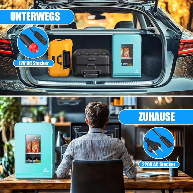 Thumbnail 5 de KESSER 2in1 Mini Kühlschrank 15 L Kühlbox