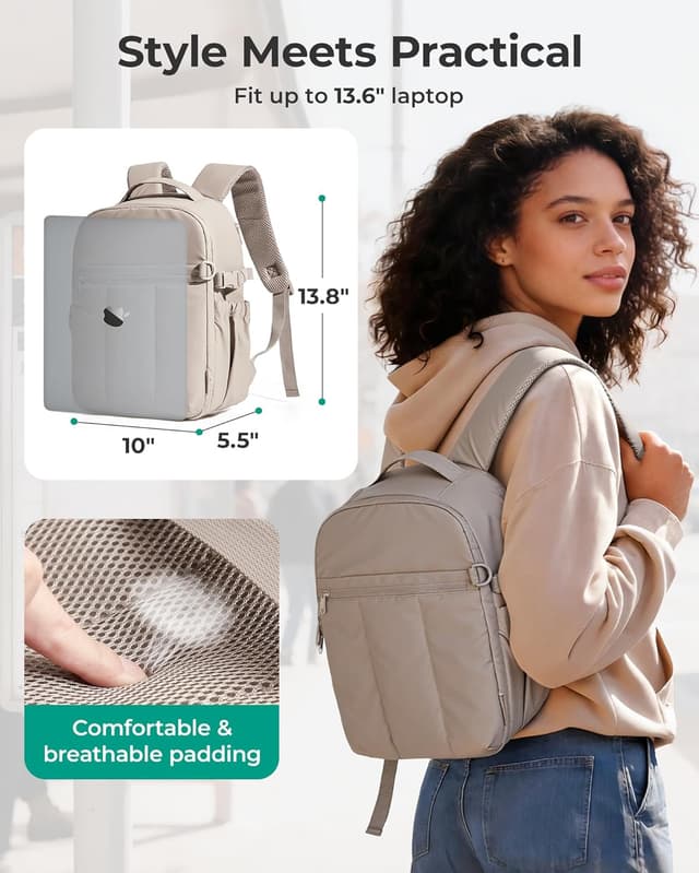 Detalle 2 de bagsmart Kamerarucksack wasserdicht mit 13,6-Zoll-Laptopfach – Fotorucksack für Sony, Nikon, Canon & Outdoor