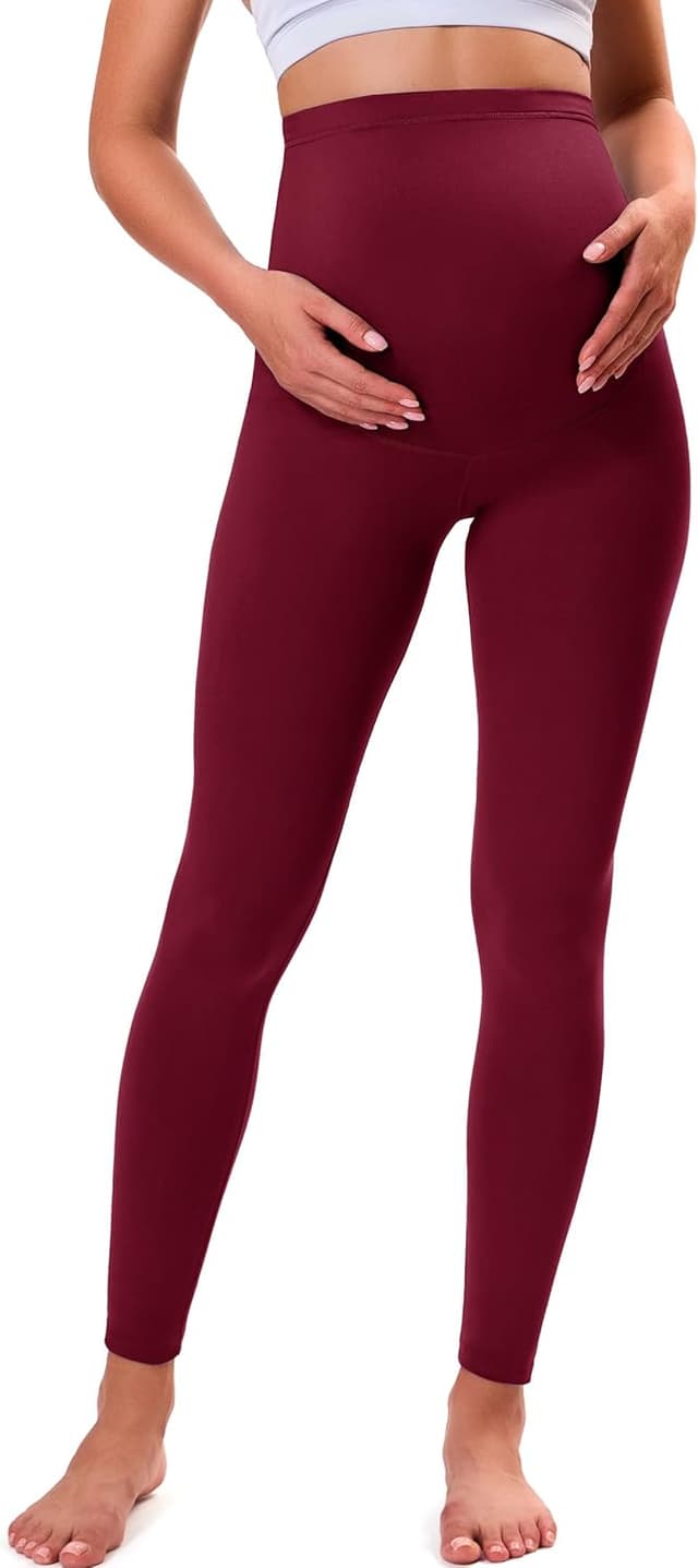 Thumbnail 1 de VALANDY Creamlush Maternity Leggings with Over-Bump Belly Support