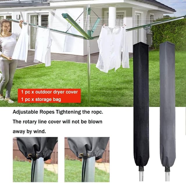 Thumbnail 2 de PATIO PLUS Whirly Washing Line Cover 16x16x180cm