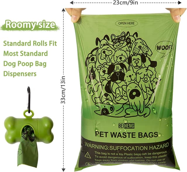 Detalle de Dog poo bags refill rolls 450 counts