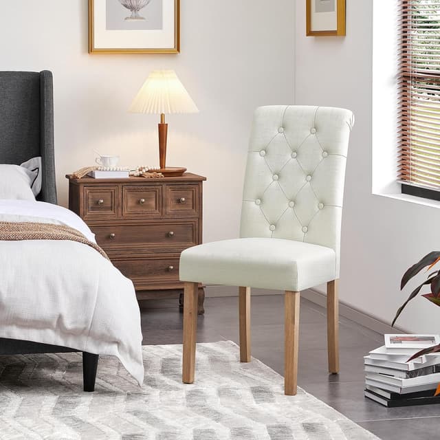 Thumbnail 1 de Yaheetech Sillas comedor 4 piezas beige