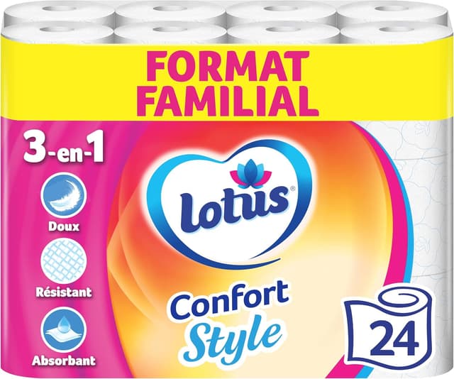 Imagen de LOTUS Style papier toilette 24 rouleaux đź§» en OfertitasTOP