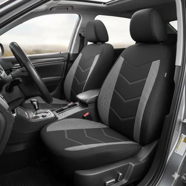 Detalle de TOYOUN Fundas Asientos Coche Universal Delanteros Gris