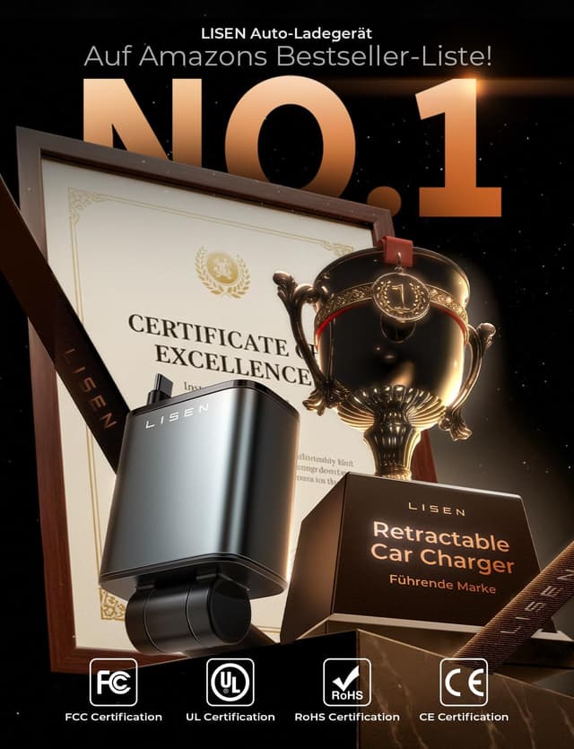Thumbnail 6 de LISEN 75W Zigarettenanzünder USB‑C Auto‑Ladegerät ⛽