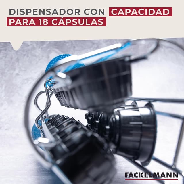 Detalle 1 de Fackelmann Dispensador Vertical para 18 Cápsulas Dolce Gusto