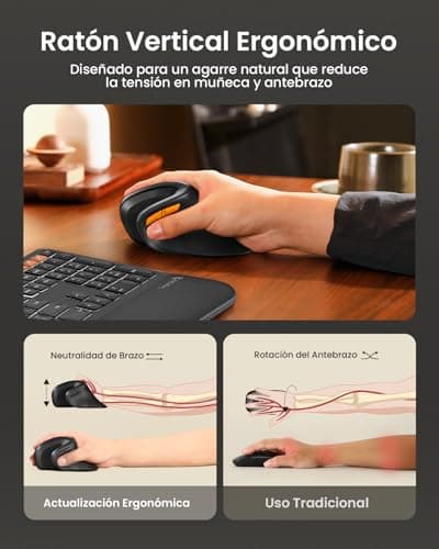 Detalle 2 de ProtoArc EM11 NL Ratón ergonómico 500 mAh