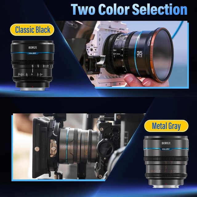 Detalle 2 de SIRUI Night Walker 35mm T1.2 Cine-Objektiv (S35) für Sony E-Mount – manuell, mit großer Blende