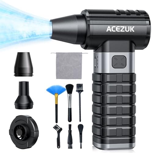 Imagen de Soplador de Polvo Eléctrico 250000RPM,4 Velocidades Recargable Aire Comprimido Limpieza PC con Batteria10500mAh, Soplador Aire Comprimido para Laptop, Teclado, Coche en OfertitasTOP