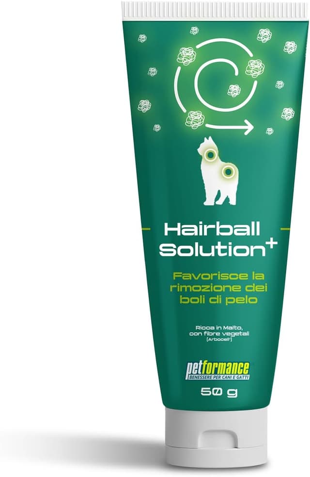 Detalle de PETFORMANCE Hairball Solution+ pasta orale per gatti contro i boli di pelo con funzione prebiotica (50 g)