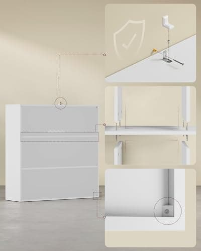 Thumbnail 5 de VASAGLE Estantería de 3 Niveles con Puertas 🏡