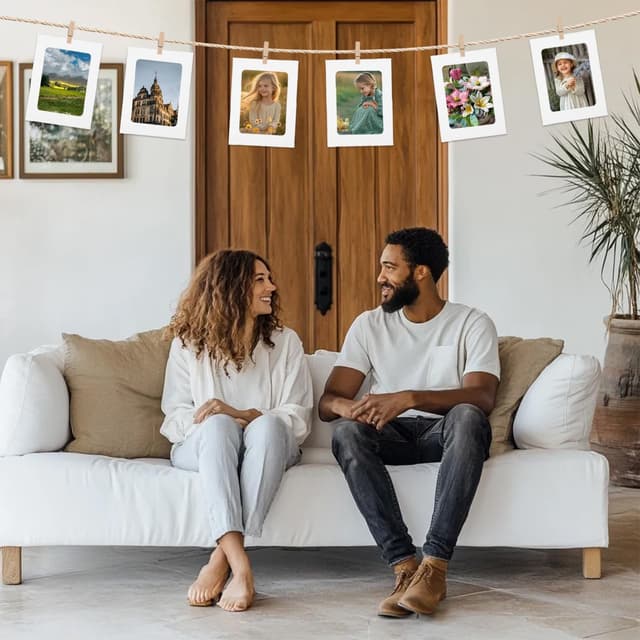 Thumbnail 6 de Puiaxod guirlande photo 40 pièces 📸