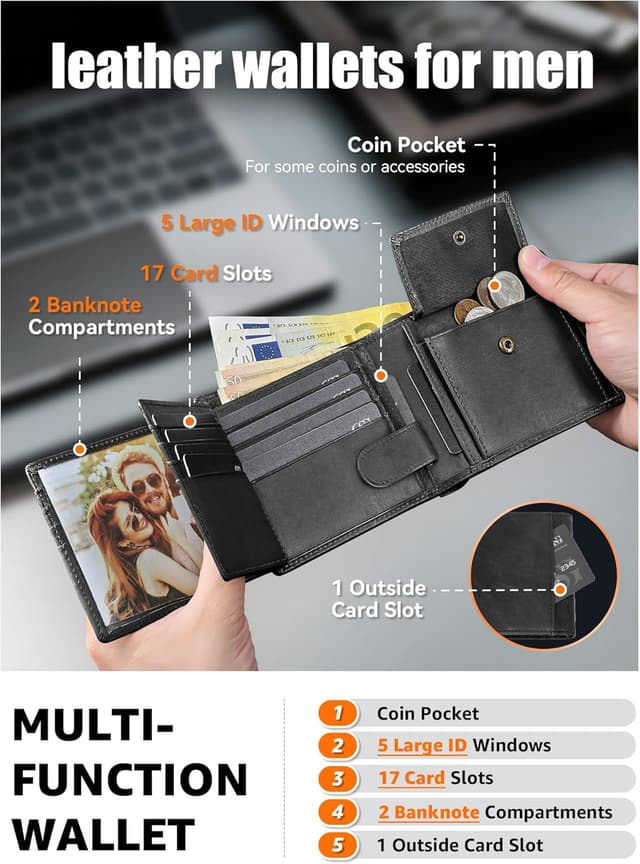 Detalle 2 de GSG SINCE 1998 Cowhide Leather Wallet