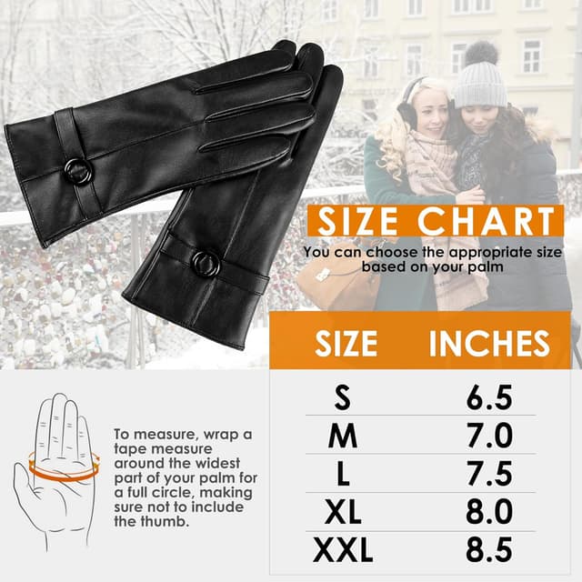 Thumbnail 5 de Dsane Womens Leather Gloves Touchscreen