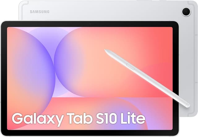 Detalle de Samsung Galaxy Tab S10 Lite AI Tablet (10.9" 90Hz, S Pen Included) – 6GB RAM, 128GB Storage, Silver, UK Version