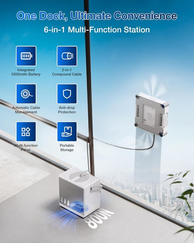 Thumbnail 4 de ECOVACS WINBOT W2S window cleaning robot 110 🧹