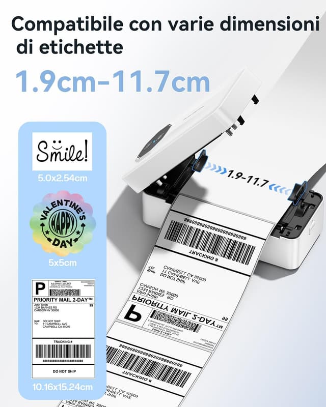 Thumbnail 2 de TATTMUSE Stampante Etichette Termiche 4x6 Bluetooth