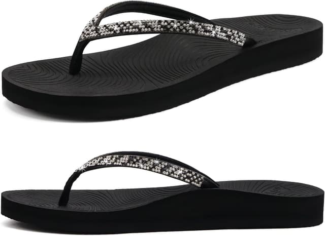 Thumbnail 6 de KuaiLu Rhinestone Flip Flops 2026 for Women đĄ
