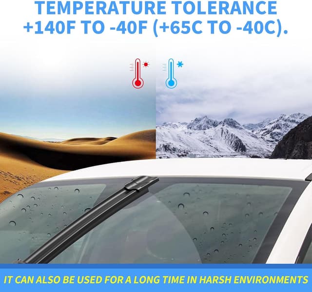 Thumbnail 6 de Gavimnal Silicone Wiper Blades Replacement Set (24" + 18" + 12") for 2018–2021 Chevrolet Equinox