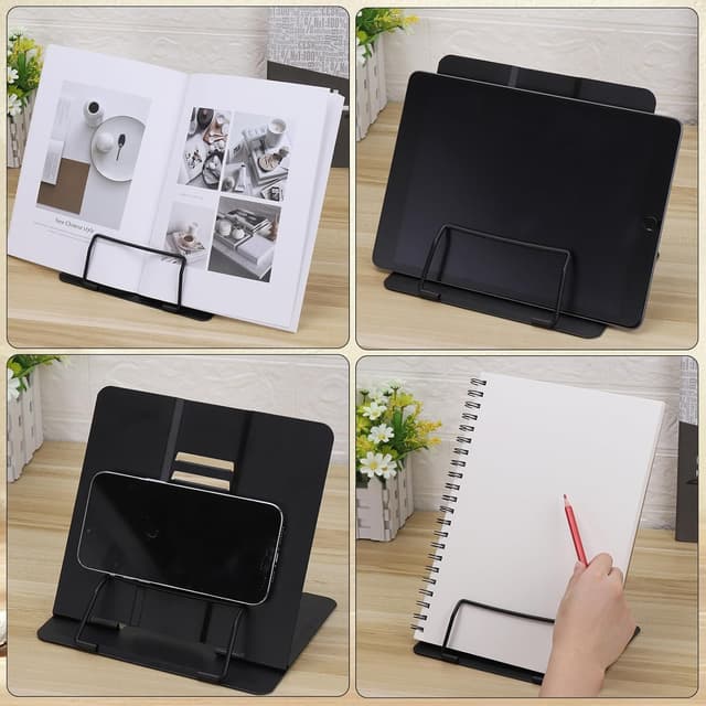 Detalle de Adjustable Metal Book Stand 20×16×19cm