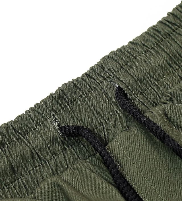 Detalle de Pantalon cargo homme KUNJLELP en coton (slim fit) avec cordon de serrage et plusieurs poches