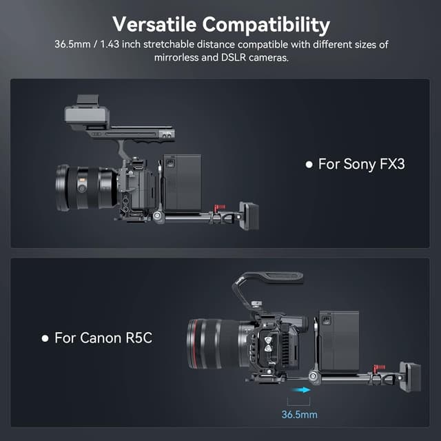 Thumbnail 1 de SMALLRIG 4063B Plaque V‑Mount compacte 36,5 mm
