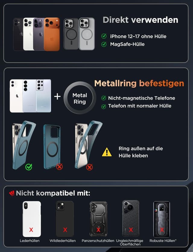 Thumbnail 5 de MSXTTLY Vmag S3 Magnetische Auto‑Handyhalterung