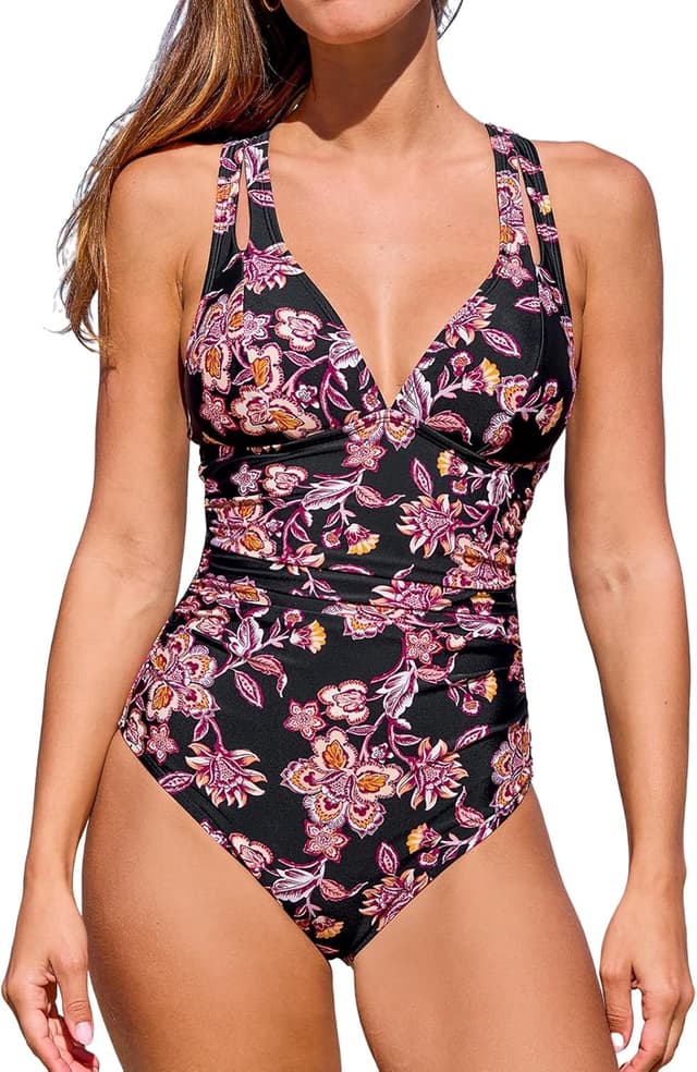 Thumbnail 5 de CUPSHE Damen Badeanzug V Ausschnitt Bauchweg