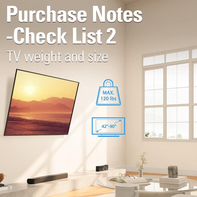 Thumbnail 5 de Mounting Dream Advanced Tilt TV Wall Mount 120 lbs