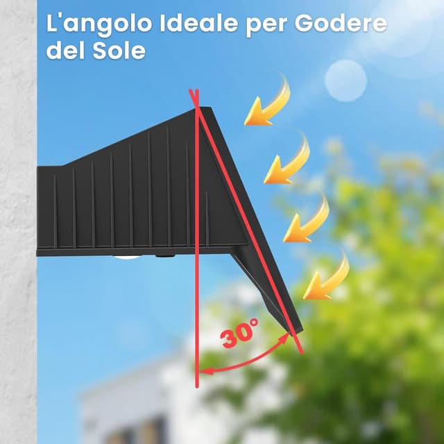 Detalle 1 de Delaiglow lampada solare esterno IP67 4 luci