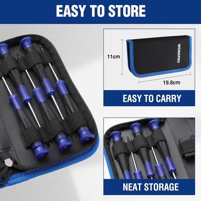 Detalle de WORKPRO Precision Screwdriver Set 10-piece