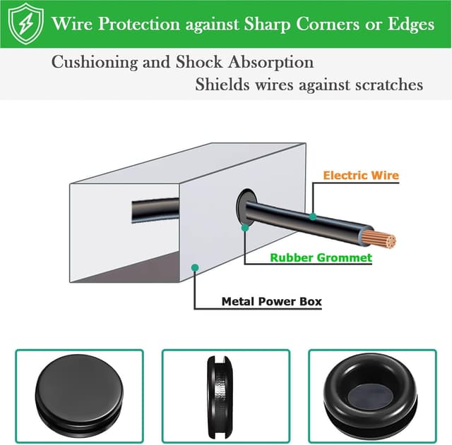 Detalle de GA1FSL passe-câbles caoutchouc, 200 pièces