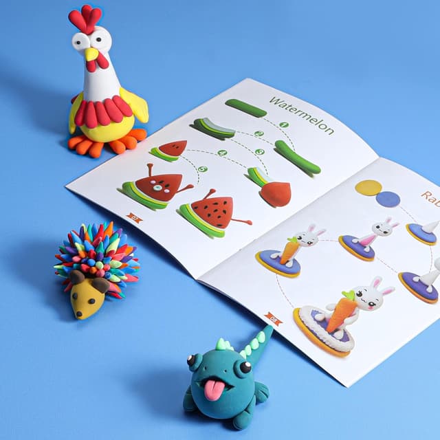 Detalle de YILAIDA Air Dry Clay 50‑colour modelling set 🎨