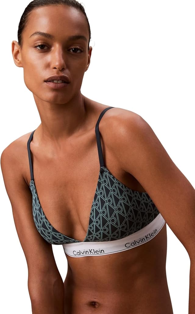 Detalle de Calvin Klein Women’s Lightly Lined Plunge Triangle Bralette