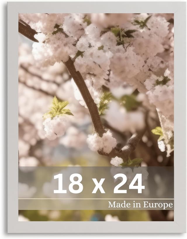 Detalle de Cadre photo Victor Klee 18x24 cm Gris (bois, châssis + verre acrylique) – Simple et Moderne