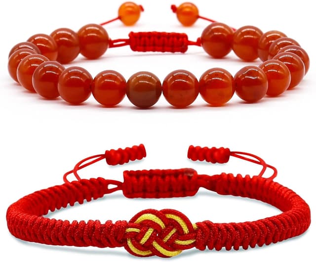 Thumbnail 6 de 8 mm natürliches grünes Jade geflochtenes Armband – handgefertigt, verstellbar, Glücks- und Schutzsymbol