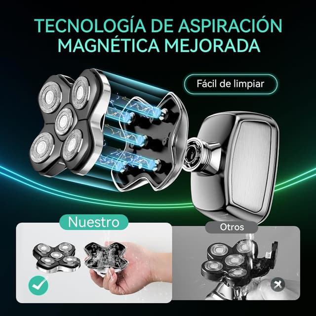 Detalle 2 de Kensen Afeitadora Cabeza 3 en 1 120 min